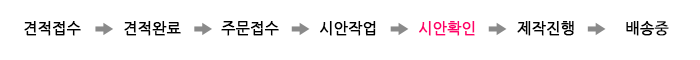 시안확인/발주대기